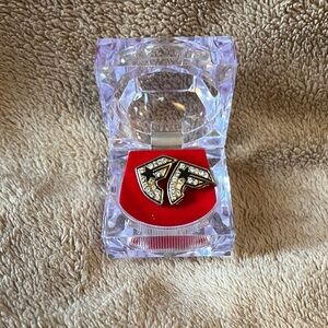 Famous Stars & Straps Black and Silver Earrings